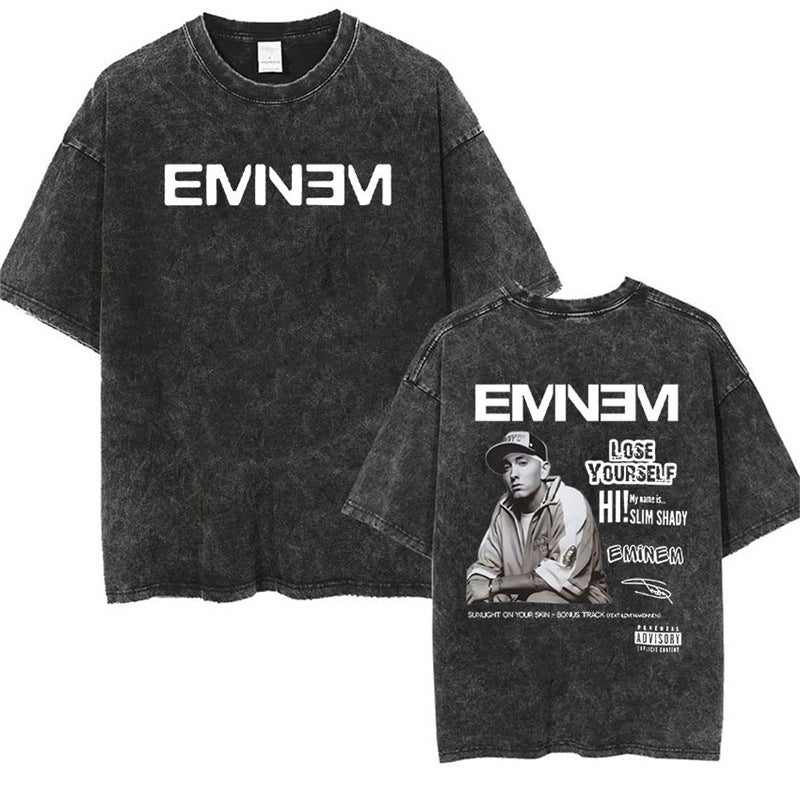 90S Rapper Eminem World Tour Music Graphic T Shirts Men'S Co - Image 3